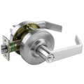 Arrow Grade 2 Cylindrical Lock, Classroom Function, Key in Lever Cylinder, Rigid Sierra Lever, 3-11/32-in MLX17-SR-26D